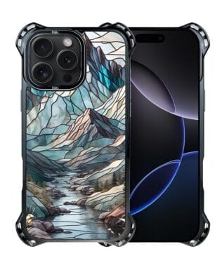 Etui do iPhone 16 Pro Max IBIZU DropGuard Ultra z MagSafe, Barwy Szkła, Górski Potok