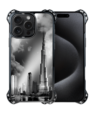Etui do iPhone 15 Pro IBIZU DropGuard Ultra z MagSafe, Noir City, Burj Khalifa
