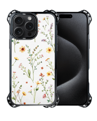 Etui iPhone 15 Pro IBIZU DropGuard Ultra z MagSafe, Pastel Bloom, Letni bukiet