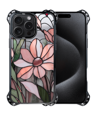 Etui do iPhone 15 Pro Max IBIZU DropGuard Ultra z MagSafe, Barwy Szkła, Różowa magnolia