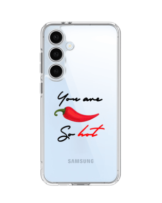 Etui do Samsung Galaxy S24 FE przeźroczyste, silikonowe Flexi, papryczka chilli