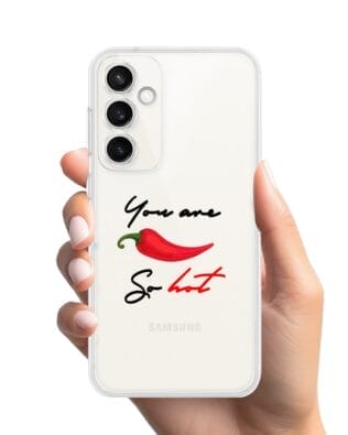 Etui do Samsung Galaxy S23 Plus przeźroczyste, silikonowe Flexi, papryczka chilli