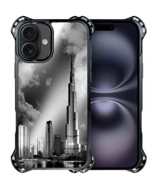 Etui do iPhone 16 IBIZU DropGuard Ultra z MagSafe, Noir City, Burj Khalifa