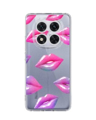Etui do Xiaomi 14 Pro przeźroczyste, silikonowe Flexi, hologramowe usta