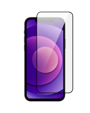Twarde szkło diamentowe z czarną ramką do iPhone 12 Mini