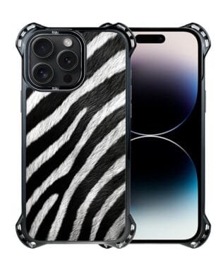 Etui do iPhone 14 Pro IBIZU DropGuard Ultra z MagSafe, Zew Natury, Zebra