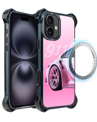 Etui do iPhone 16 IBIZU DropGuard Ultra z MagSafe, TechDrive, 911 różowe