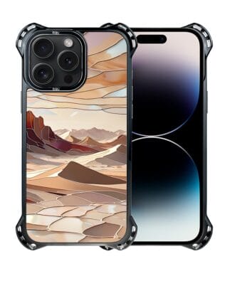 Etui do iPhone 14 Pro IBIZU DropGuard Ultra z MagSafe, Barwy Szkła, Pustynny spokój