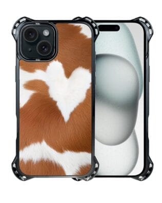 Etui do iPhone 15 Plus IBIZU DropGuard Ultra z MagSafe, Zew Natury, Alpejska krowa