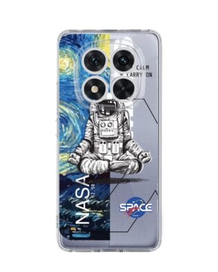 Etui do Xiaomi Redmi Note 14 Pro 5G przeźroczyste, silikonowe Flexi, Keep Calm in Cosmos