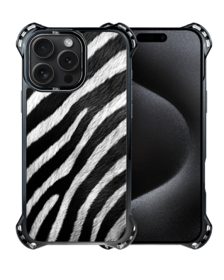 Etui do iPhone 15 Pro IBIZU DropGuard Ultra z MagSafe, Zew Natury, Zebra