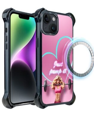 Etui do iPhone 14 IBIZU DropGuard Ultra z MagSafe, #Move, Pump it love