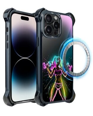 Etui do iPhone 14 Pro Max IBIZU DropGuard Ultra z MagSafe, #ElectroMove, Wibracja fitness