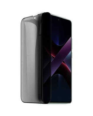 Szkło prywatyzujące z czarną ramką do POCO X7 Pro