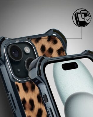 Etui do iPhone 15 IBIZU DropGuard Ultra z MagSafe, Zew Natury, Pantera