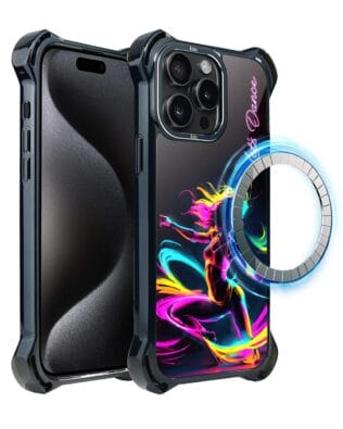 Etui do iPhone 15 Pro IBIZU DropGuard Ultra z MagSafe, #ElectroMove, Taneczny rytm