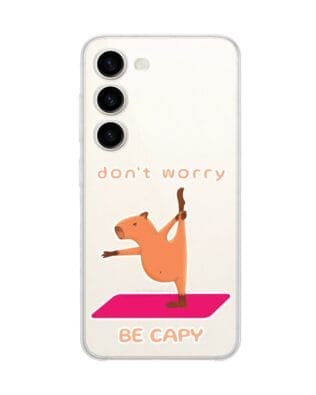 Etui do Samsung Galaxy S23 przeźroczyste, silikonowe Flexi, kapibara