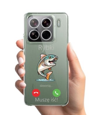 Etui do Xiaomi 15 Pro przeźroczyste, silikonowe Flexi, rybki dzwonią