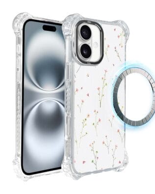 Etui iPhone 16 IBIZU DropGuard Ultra z MagSafe, Pastel Bloom, Polna fantazja
