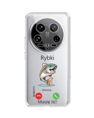 Etui do Xiaomi 14 Ultra przeźroczyste, silikonowe Flexi, rybki dzwonią