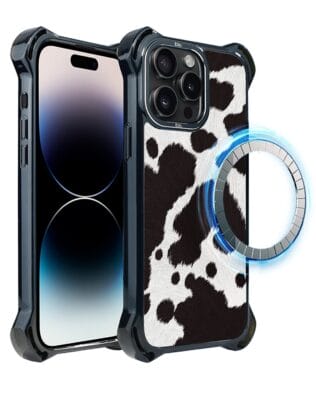 Etui do iPhone 14 Pro Max IBIZU DropGuard Ultra z MagSafe, Zew Natury, Polska krowa