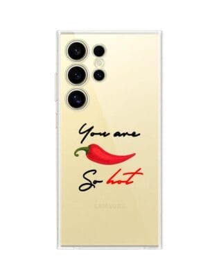 Etui do Samsung Galaxy S24 Ultra przeźroczyste, silikonowe Flexi, papryczka chilli