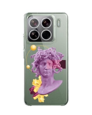 Etui do Xiaomi 15 Pro przeźroczyste, silikonowe Flexi, antyczna figura, meduza