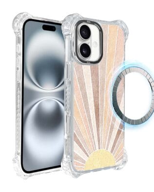 Etui iPhone 16 IBIZU DropGuard Ultra z MagSafe, Boho, Wschód słońca