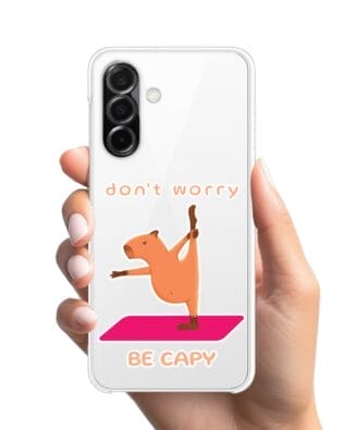 Etui do Samsung Galaxy A26 5G przeźroczyste, silikonowe Flexi, kapibara