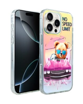 Etui do iPhone 16 Pro IBIZU California Sunset z MagSafe, zmieniające kolor, Pink Car, różowy samochód