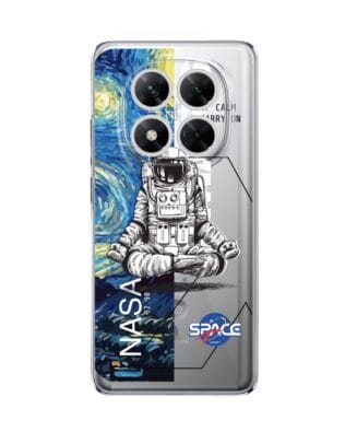 Etui do Xiaomi POCO X7 przeźroczyste, silikonowe Flexi, Keep Calm in Cosmos