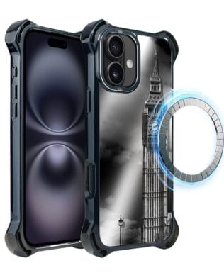 Etui do iPhone 16 IBIZU DropGuard Ultra z MagSafe, Noir City, Big Ben