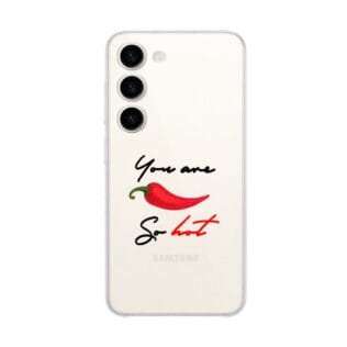 Etui do Samsung Galaxy S23 przeźroczyste, silikonowe Flexi, papryczka chilli (1)