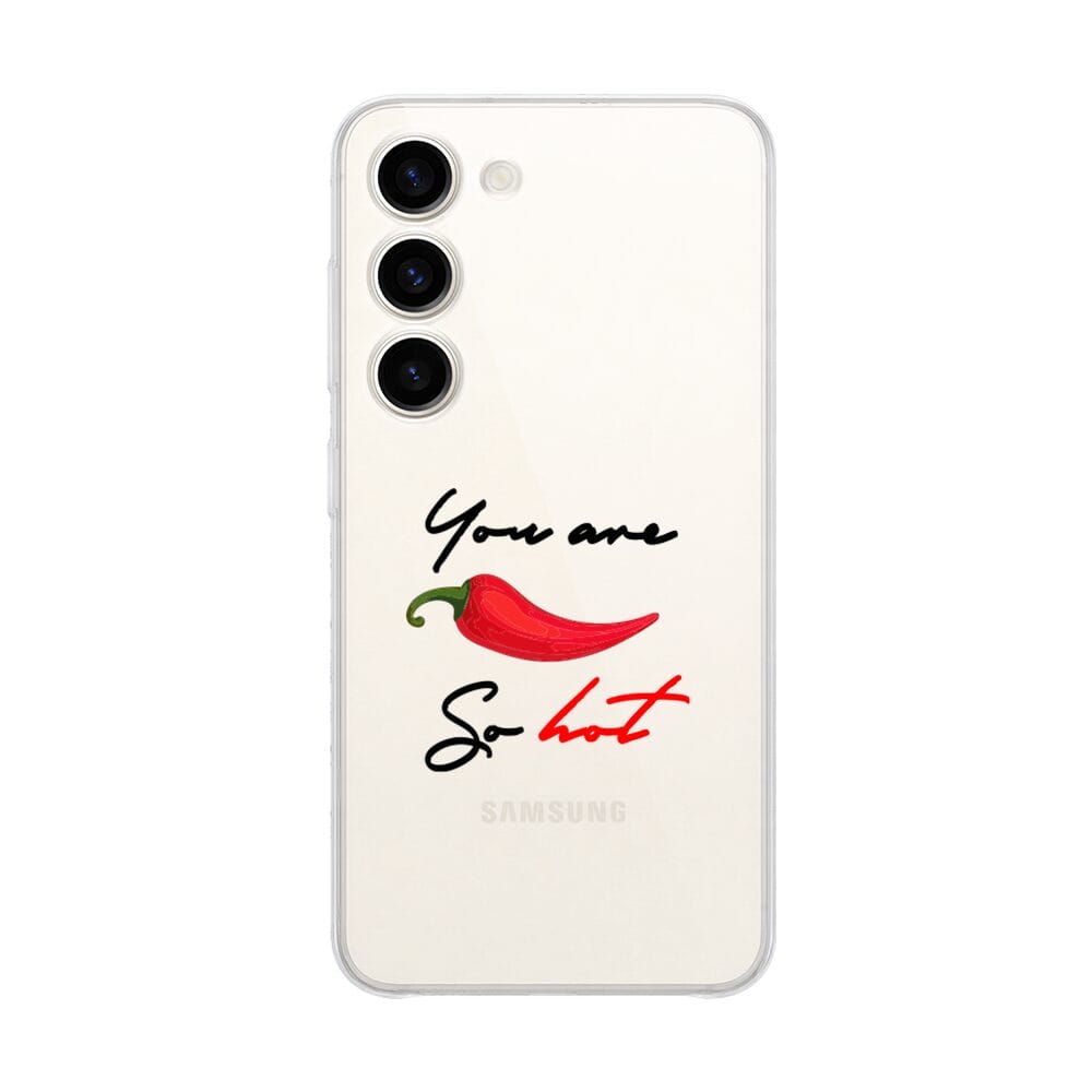 Etui do Samsung Galaxy S23 przeźroczyste, silikonowe Flexi, papryczka chilli (1)