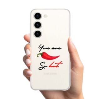 Etui do Samsung Galaxy S23 przeźroczyste, silikonowe Flexi, papryczka chilli (2)