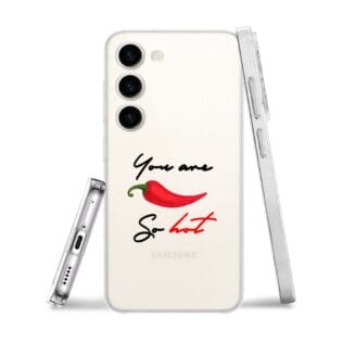 Etui do Samsung Galaxy S23 przeźroczyste, silikonowe Flexi, papryczka chilli (3)