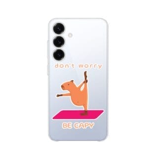 Etui do Samsung Galaxy S25 Plus przeźroczyste, silikonowe Flexi, kapibaraSamsung Galaxy S25 i S25 pLUS-2