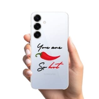 Etui do Samsung Galaxy S25 Plus przeźroczyste, silikonowe Flexi, papryczka chilliSamsung Galaxy S25 i S25 pLUS-1