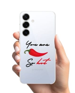 Etui do Samsung Galaxy S25 Plus przeźroczyste, silikonowe Flexi, papryczka chilli