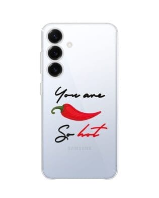 Etui do Samsung Galaxy S25 Plus przeźroczyste, silikonowe Flexi, papryczka chilli