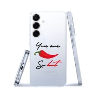 Etui do Samsung Galaxy S25 Plus przeźroczyste, silikonowe Flexi, papryczka chilliSamsung Galaxy S25 i S25 pLUS
