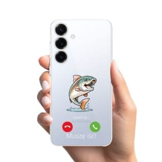 Etui do Samsung Galaxy S25 Plus przeźroczyste, silikonowe Flexi, rybki dzwoniąSamsung Galaxy S25 i S25 pLUS-1