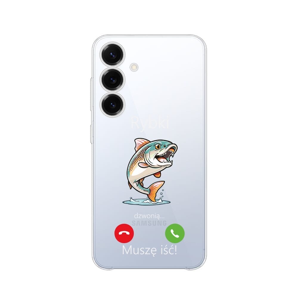 Etui do Samsung Galaxy S25 Plus przeźroczyste, silikonowe Flexi, rybki dzwoniąSamsung Galaxy S25 i S25 pLUS-2