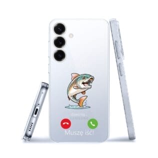 Etui do Samsung Galaxy S25 Plus przeźroczyste, silikonowe Flexi, rybki dzwoniąSamsung Galaxy S25 i S25 pLUS