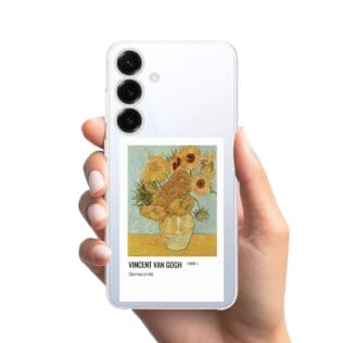 Etui do Samsung Galaxy S25 Plus przeźroczyste, silikonowe Flexi, słoneczniki Van GoghSamsung Galaxy S25 i S25 pLUS-1