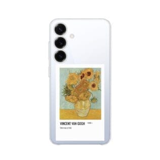 Etui do Samsung Galaxy S25 Plus przeźroczyste, silikonowe Flexi, słoneczniki Van GoghSamsung Galaxy S25 i S25 pLUS-2