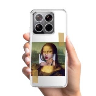 Etui do Xiaomi 14 Pro przeźroczyste, silikonowe Flexi, Mona Lisa z lizakiemEtui do Xiaomi 14 Pro przeźroczyste, silikonowe Flexi, kwiaty polneXIAOMI 14-1