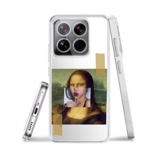 Etui do Xiaomi 14 Pro przeźroczyste, silikonowe Flexi, Mona Lisa z lizakiemEtui do Xiaomi 14 Pro przeźroczyste, silikonowe Flexi, kwiaty polneXIAOMI 14-2