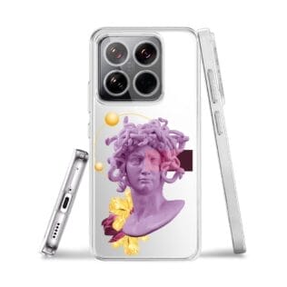 Etui do Xiaomi 14 Pro przeźroczyste, silikonowe Flexi, antyczna figura, meduzaXIAOMI 14-2