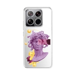 Etui do Xiaomi 14 Pro przeźroczyste, silikonowe Flexi, antyczna figura, meduzaXIAOMI 14